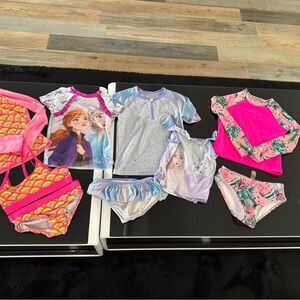 Disney and other brands Kids Swimwear Set - Pink and Blue